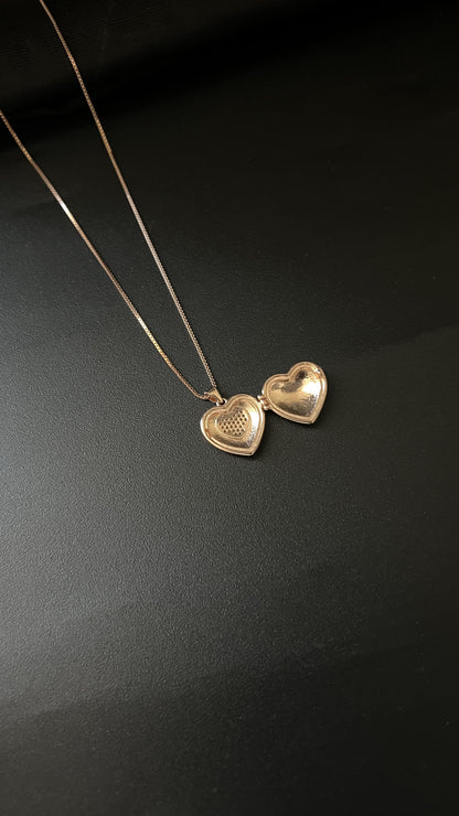 Ladies Pendent_Rose Gold Heart Open Type