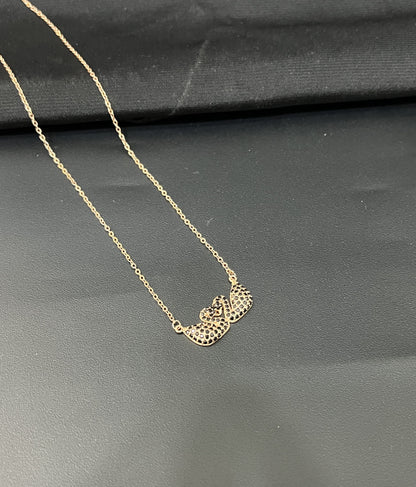 Ladies Swan Pendant Rose Gold Chain