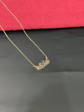 Ladies Swan Pendant Rose Gold Chain