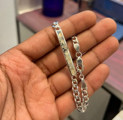 Customised Bracelete Name Plate