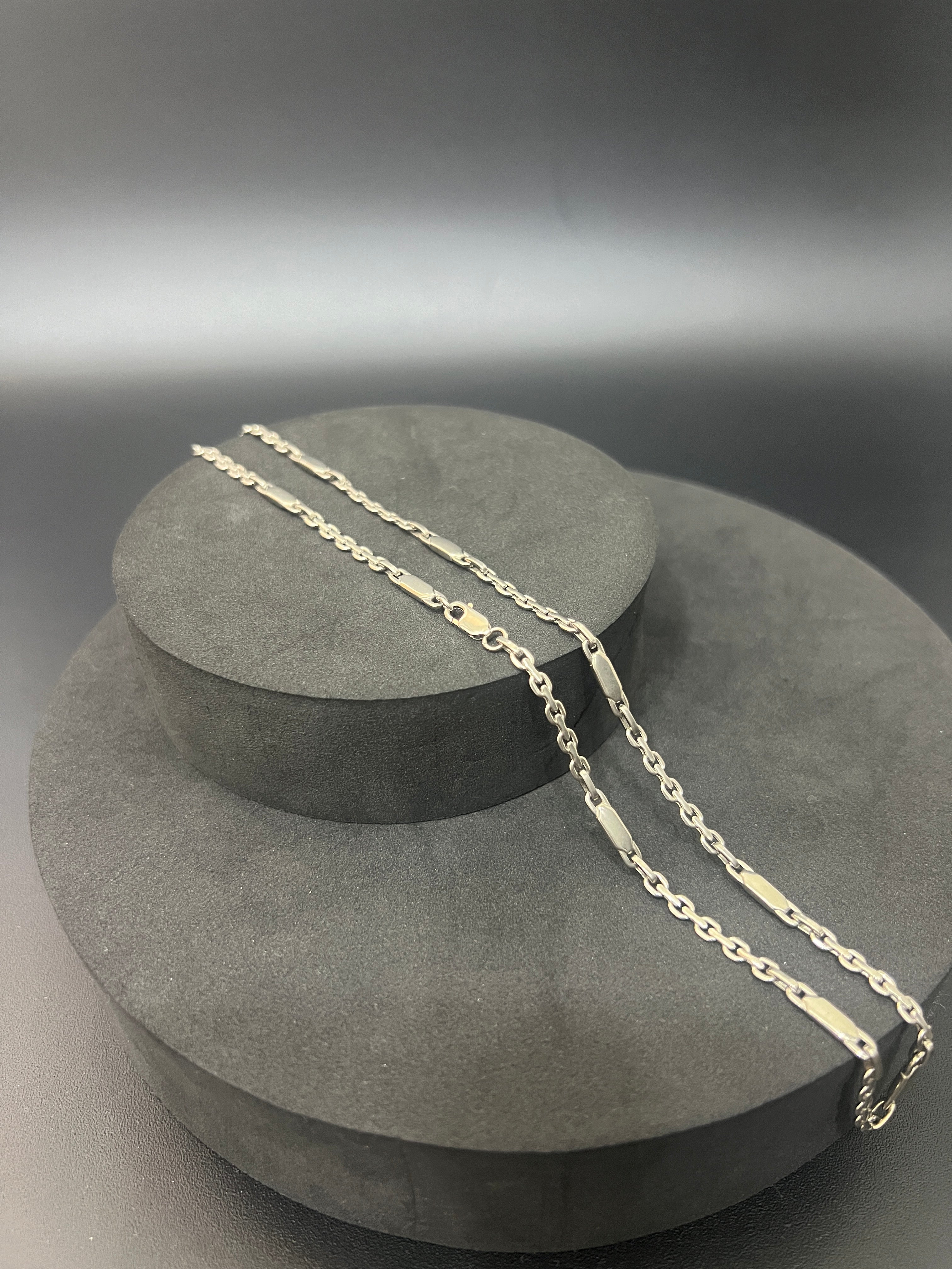 Silver Mens chain_Italian Twisted Matte