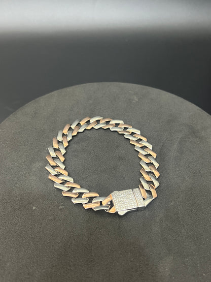 Mens Italian Rosegold Bracelet