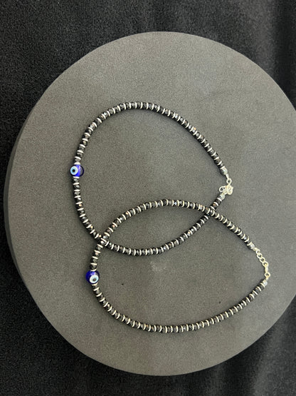 Evil Eye Black Beads Anklet