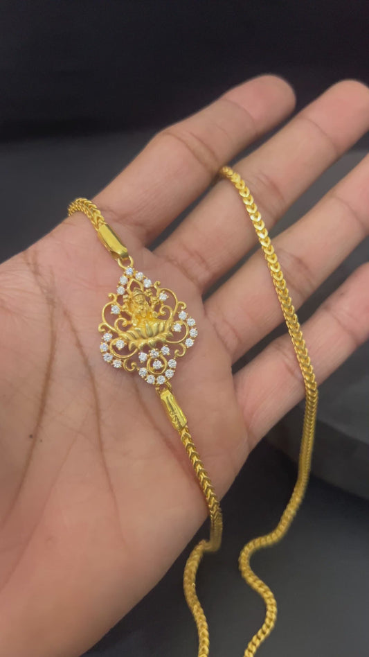 Silver Thali Sarad (muggappu chain)Lakshmi American DS3