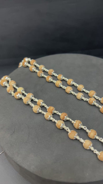 Silver Ayyapa Tulasi Malai 108Beads