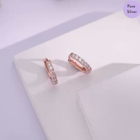 Silver Ear Ring (Earloops) Unisex Model Pair