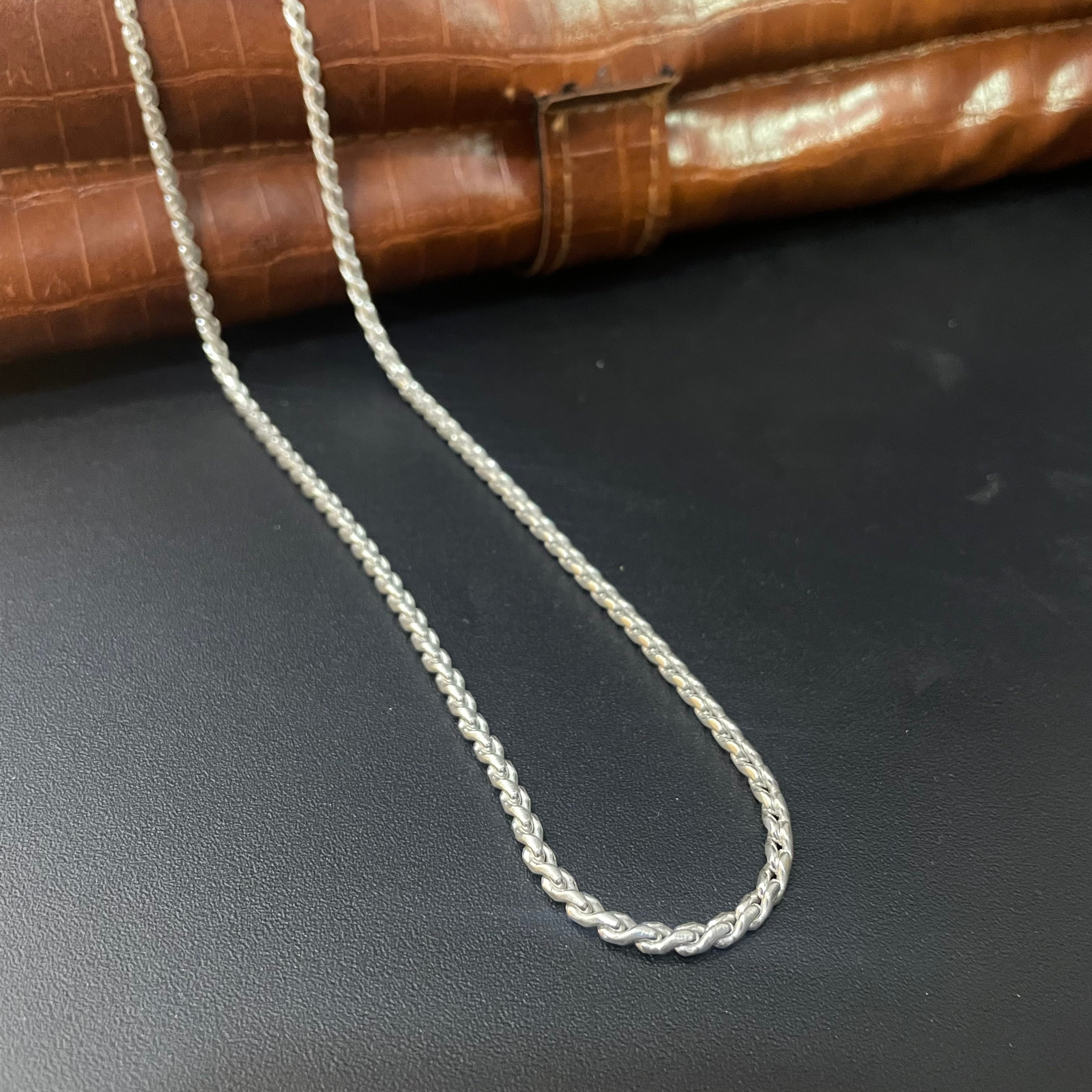 Silver Mens Chain Rope Solid 925