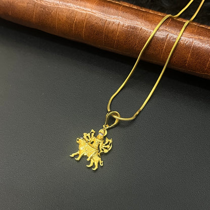 Silver Mata Rani Gold Finished Pendant