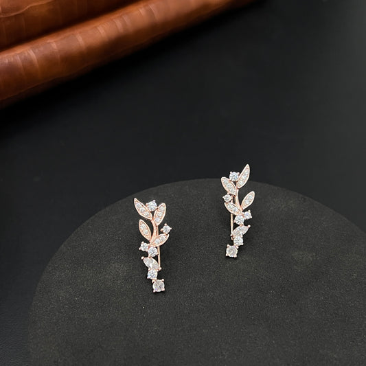 Pure Silver Bluetooth Earcuffs Leafs RG