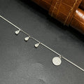 Silver Ladies Bracelet Classic White Stone Luna Drop 925