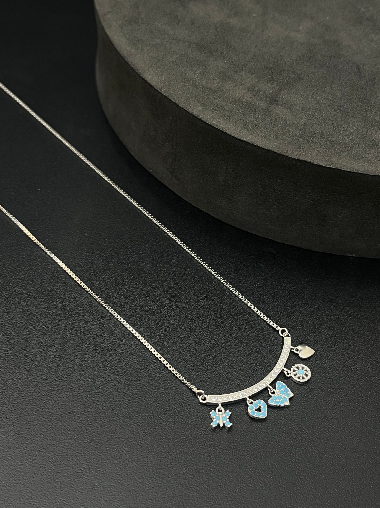 Silver Ladies Charms Chain