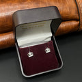 Silver Ladies Stud Queen White Stone