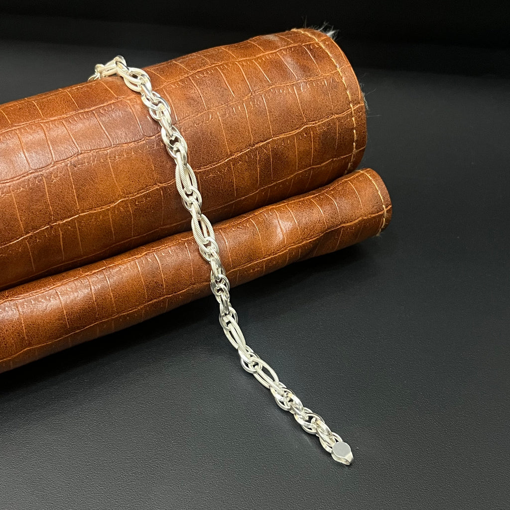 Silver Mens Bracelet Indo Italy MS01 925