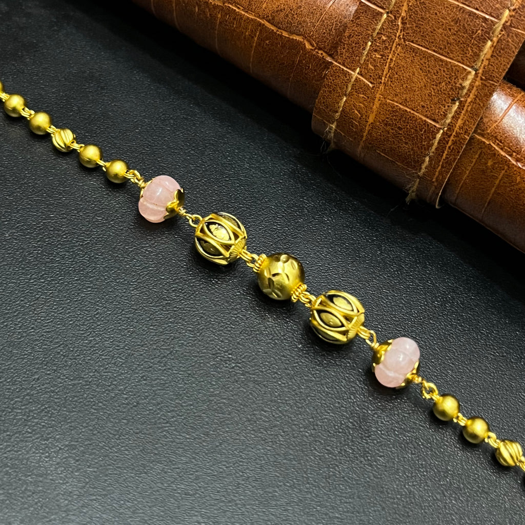 Silver Ladies Bracelet Pumkin Lotus Filigree Gold Polish 925