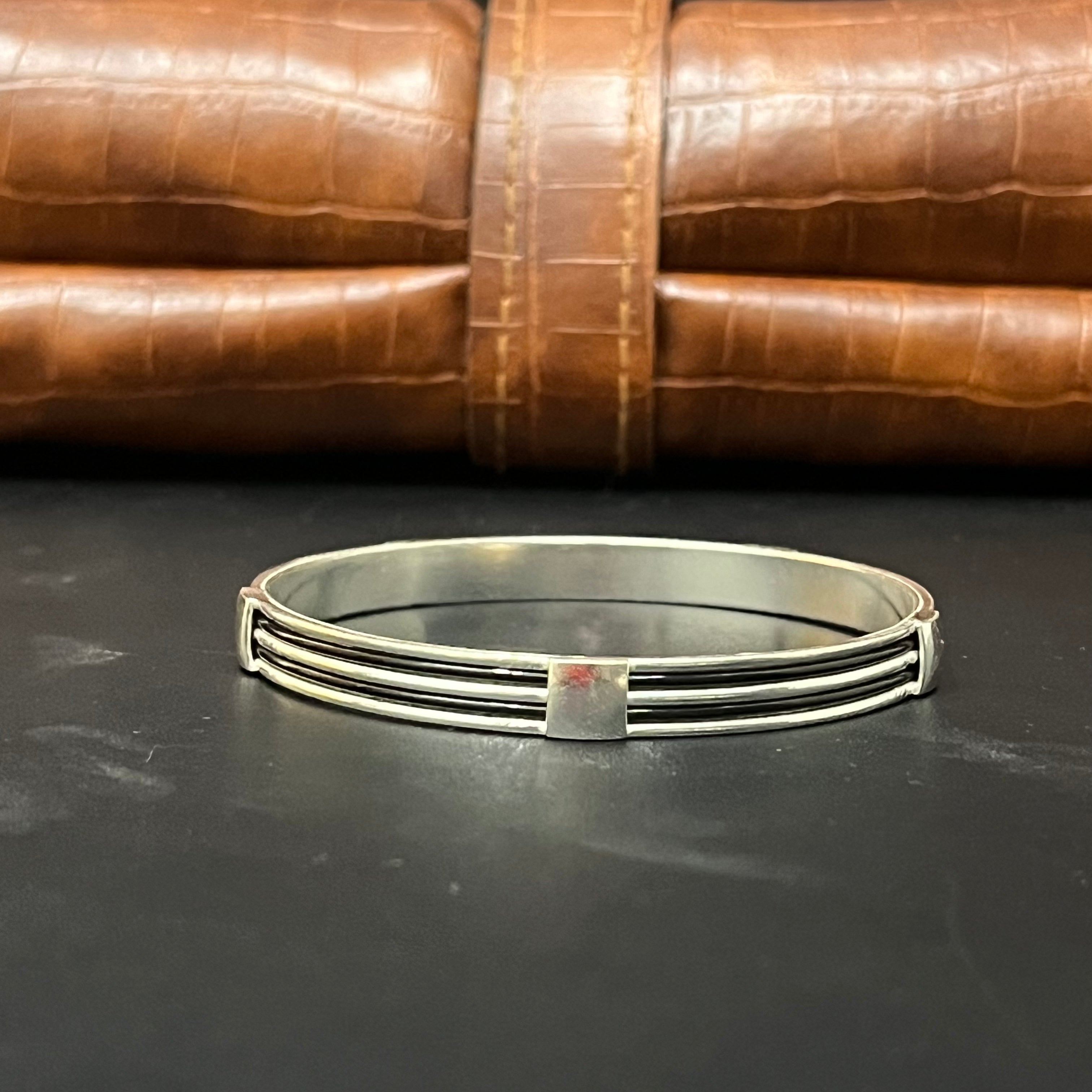 Silver Elephant Hair Kada 925