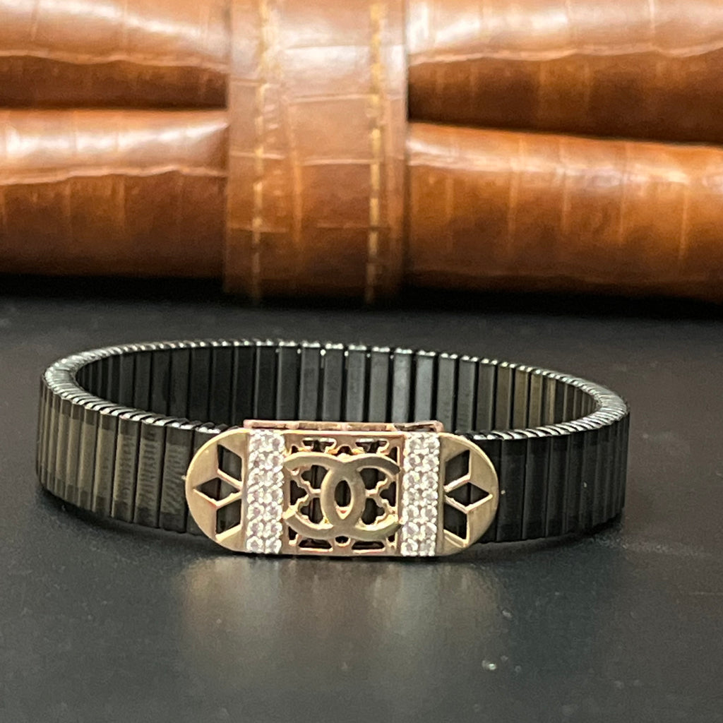 Silver Mens Flexible Bracelet FB13 925