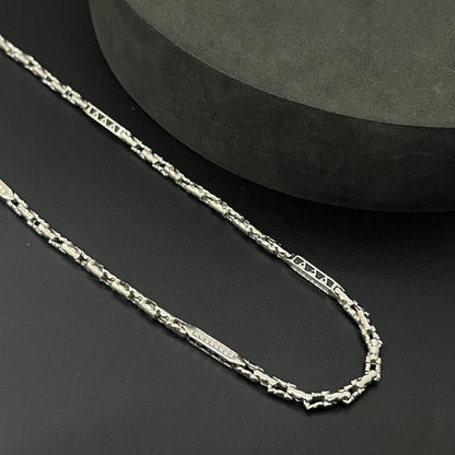 Silver Mens Chain Choco Bolder Cut