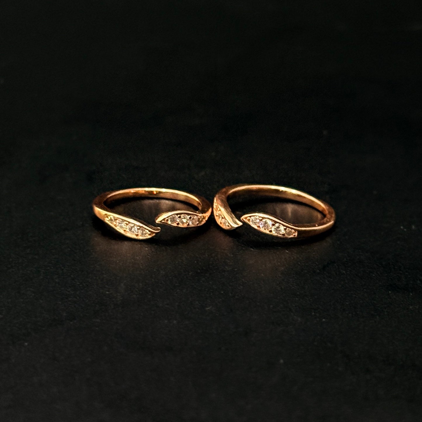 Silver Ladies Toe Rings Two Flaps