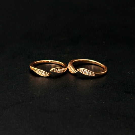 Silver Ladies Toe Rings Two Flaps