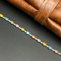 Silver Ladies Bracelet Rainbow Crystal Oval Link M02 925