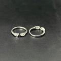 Ladies Toe Rings Duo Cz TS5