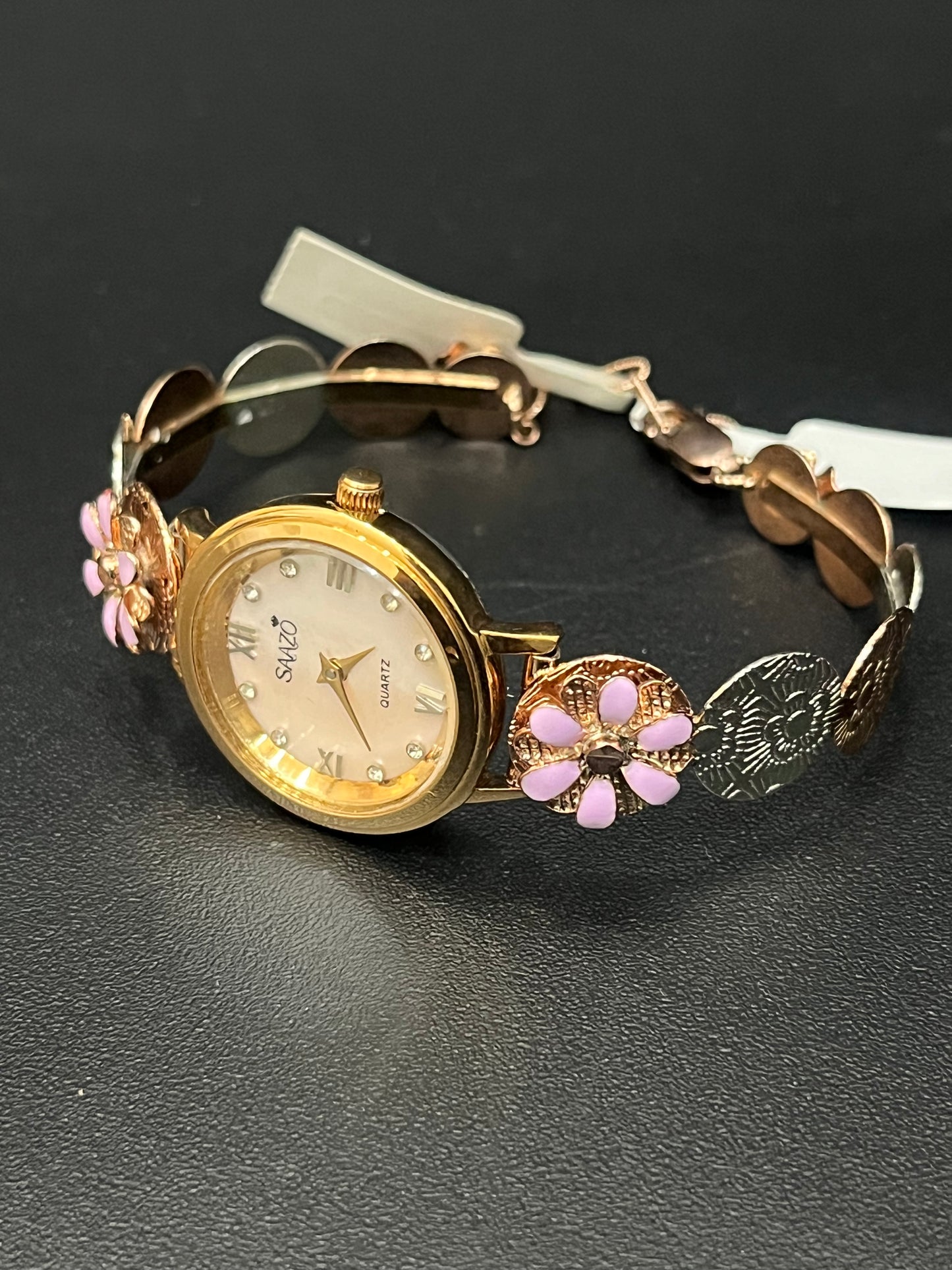 Silver Ladies Watch Rg Flower