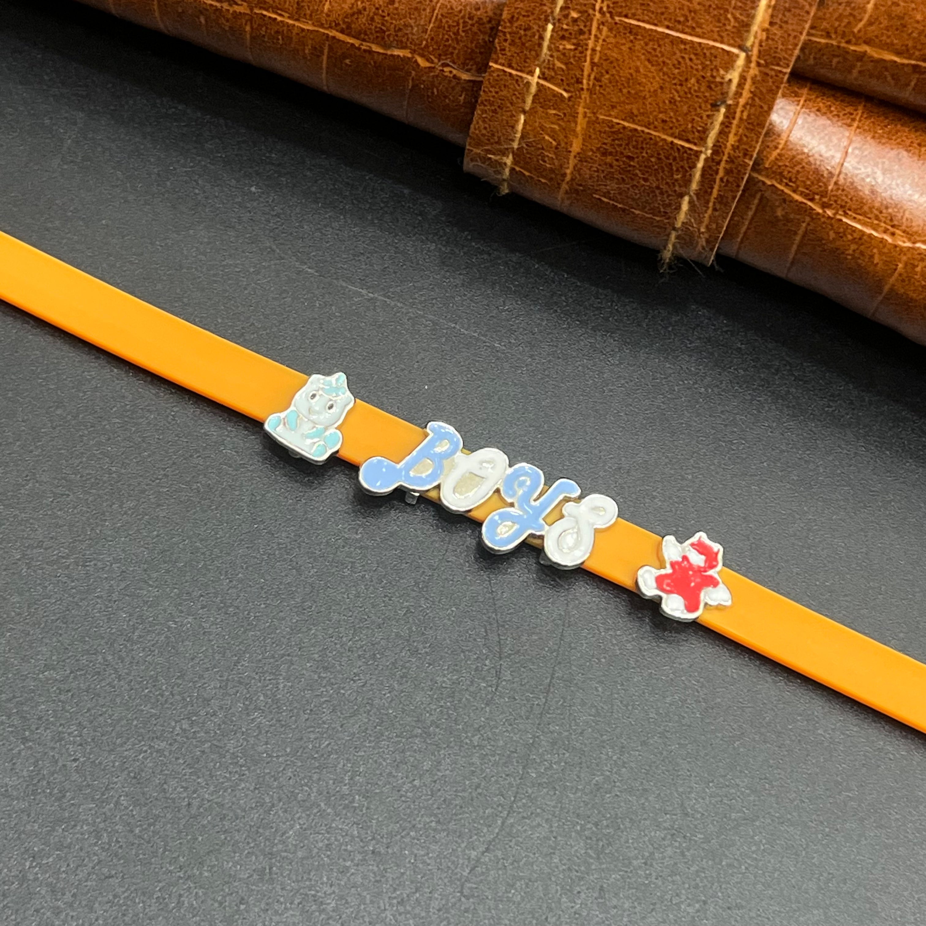 Silver Kids Bracelet Cute Characters Charms Pink Band M03 925