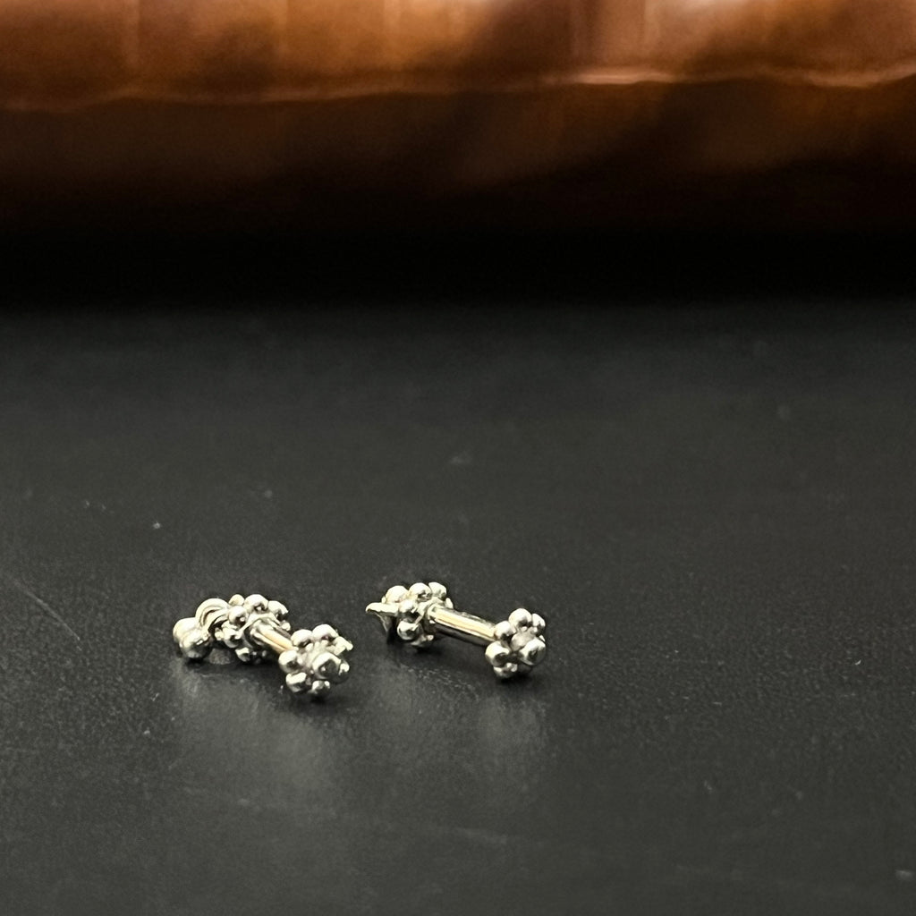 Silver Ladies Bugdi Studs