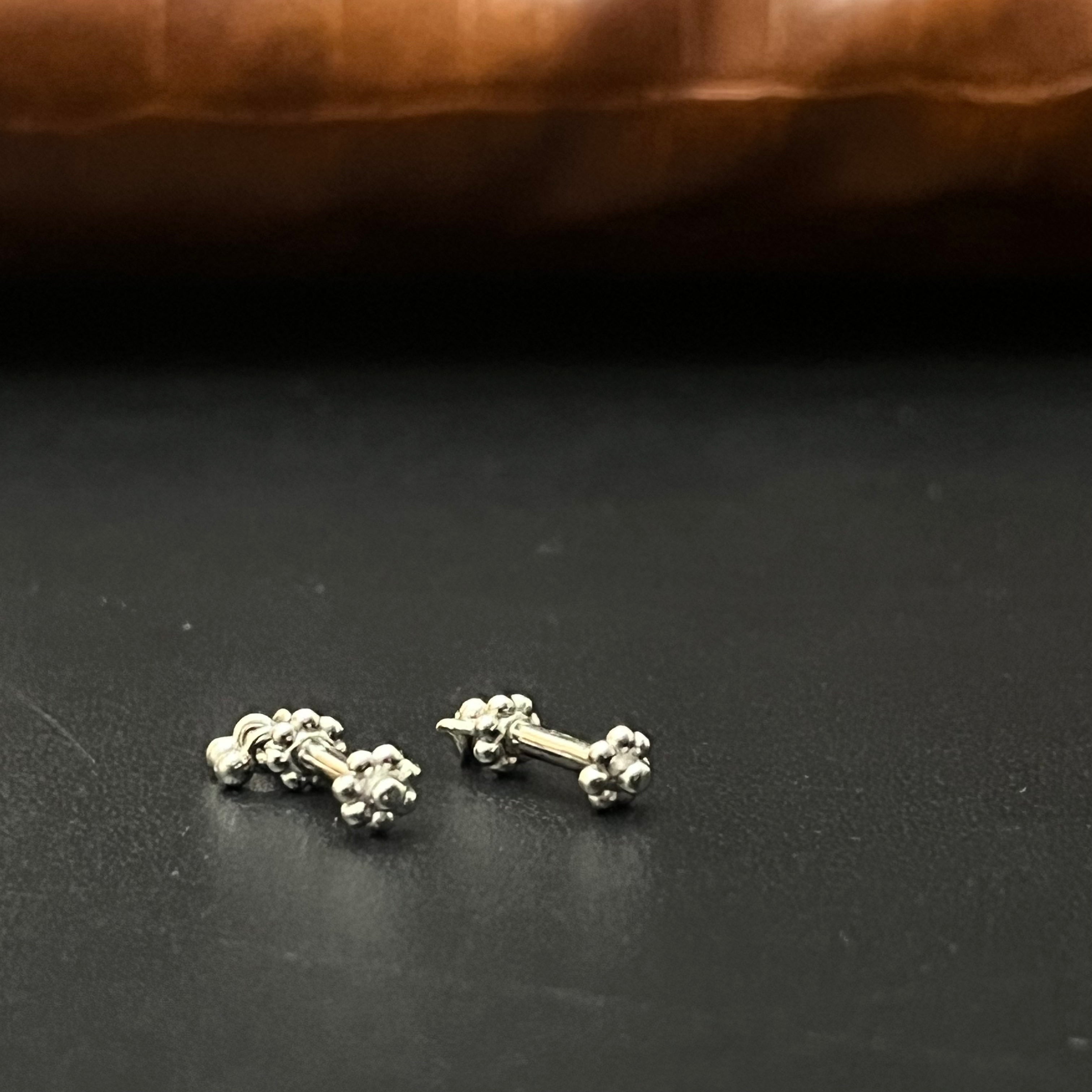 Silver Ladies Bugdi Studs