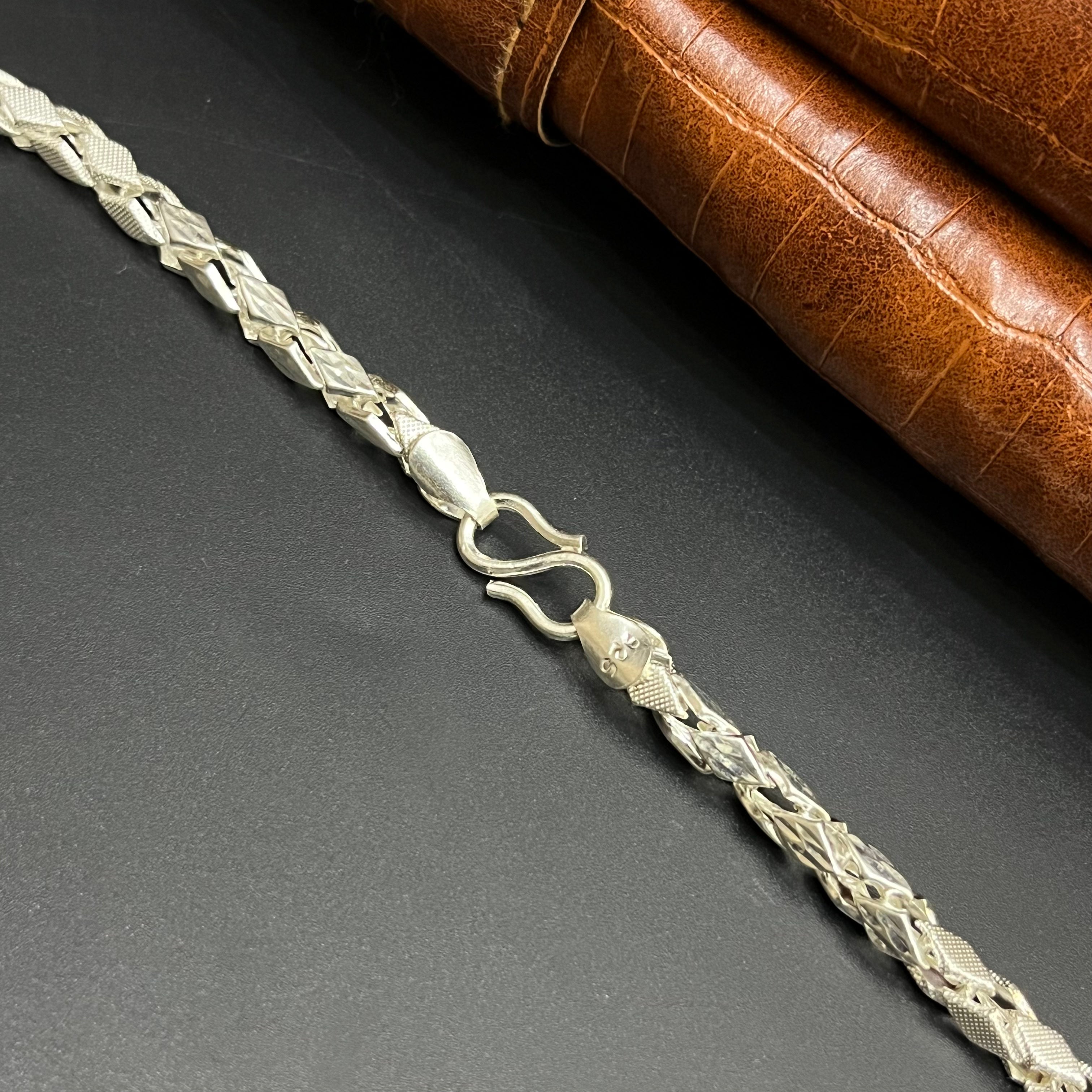 Silver Mens Chain Premium Kathli Cut MatDisc Editon M01 925