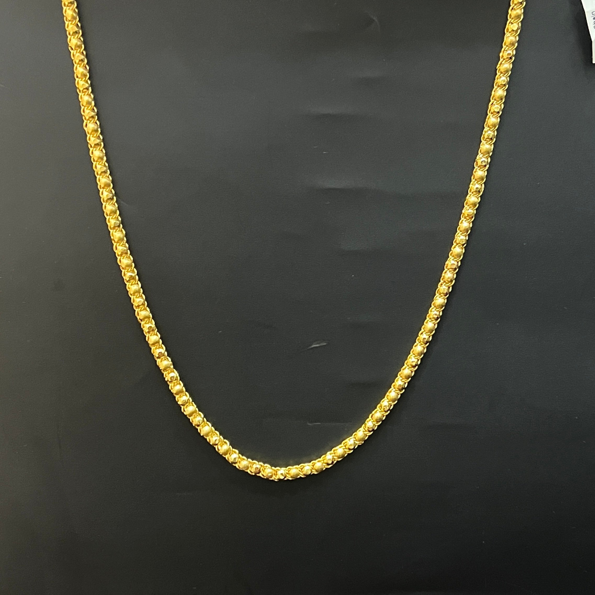 Silver Mens Dual Gold Finished Chain