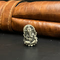 Silver Mens Brooch Antique Ganesha 925