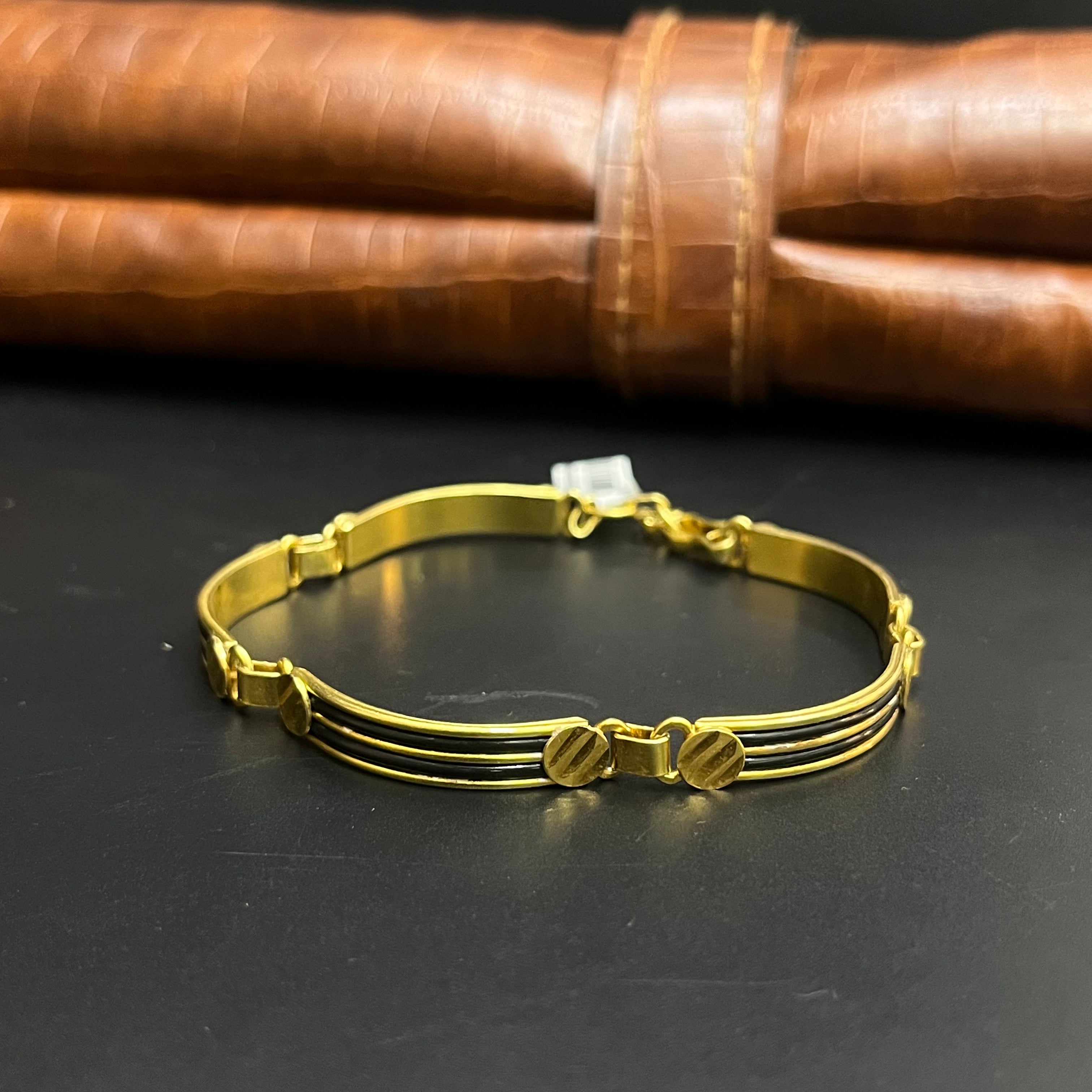 Silver Elephant Hair Bracelet Gold Finished 925