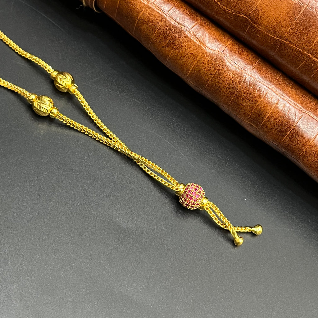 Silver Ladies Chain Fabulous Dokiya Edition Gold Finish M02 925