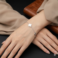 Silver Ladies Bracelet Clover SS