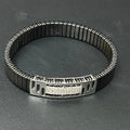 Silver Mens Flexible Bracelet FB9 925