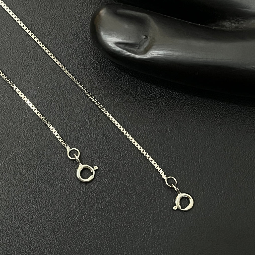 Silver Ladies Anklet Box Chain 925