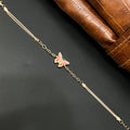 Silver Ladies Bracelet Epoxy Butterfly 925 E13