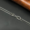 Silver Ladies Bracelet Infinity Heart & Love