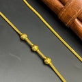 Silver Ladies Thali Saradu 3 Ball Gold Finish M01 925