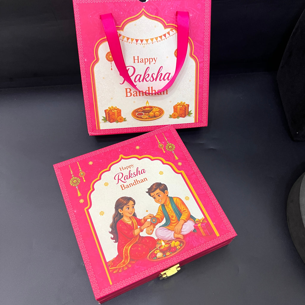 Silver Raksh Bandhan Gift Box 6grams Coin Set 999