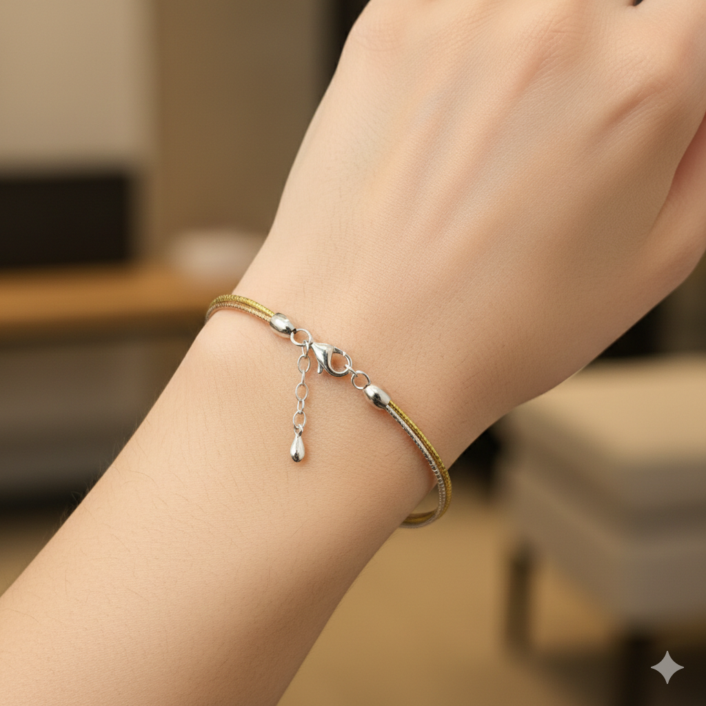 Silver Ladies Bracelet Italian Finished