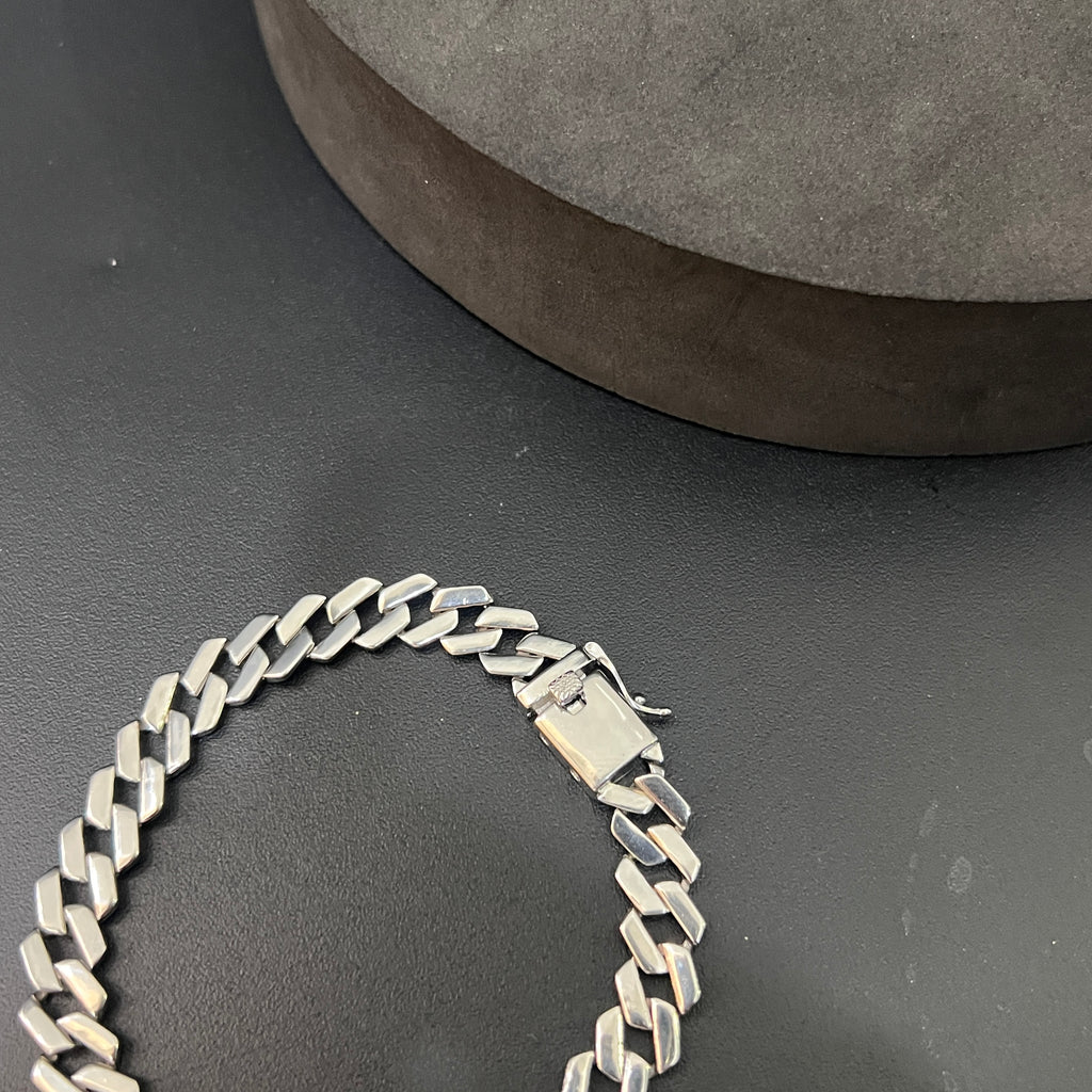 Silver Mens Bracelet Royal Cuban Twist Edition 925