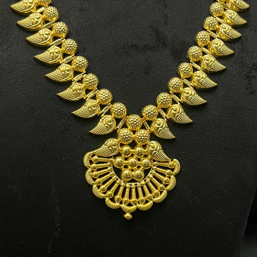 Silver Kerala Haram Gold Finished 925 KH2