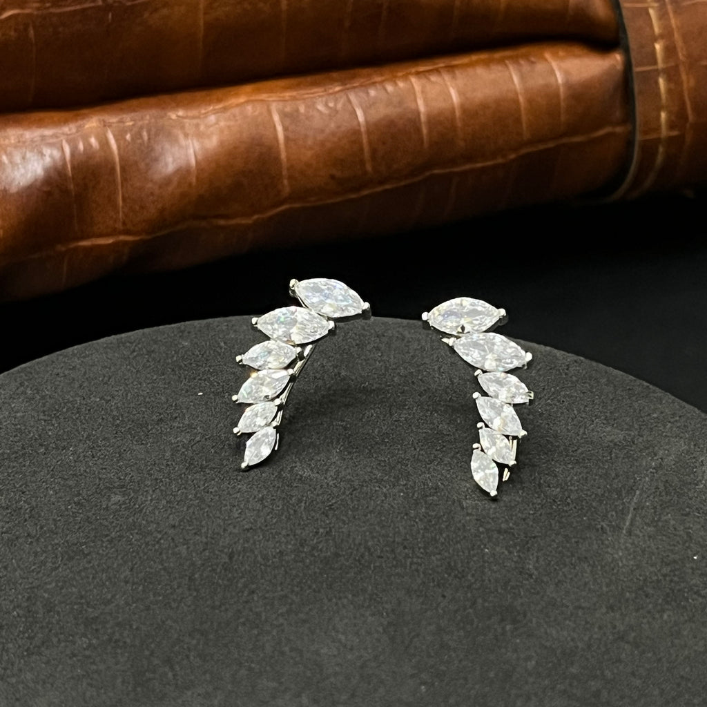 Silver Ladies EarCuffs Tending C Cut Gold Finished
