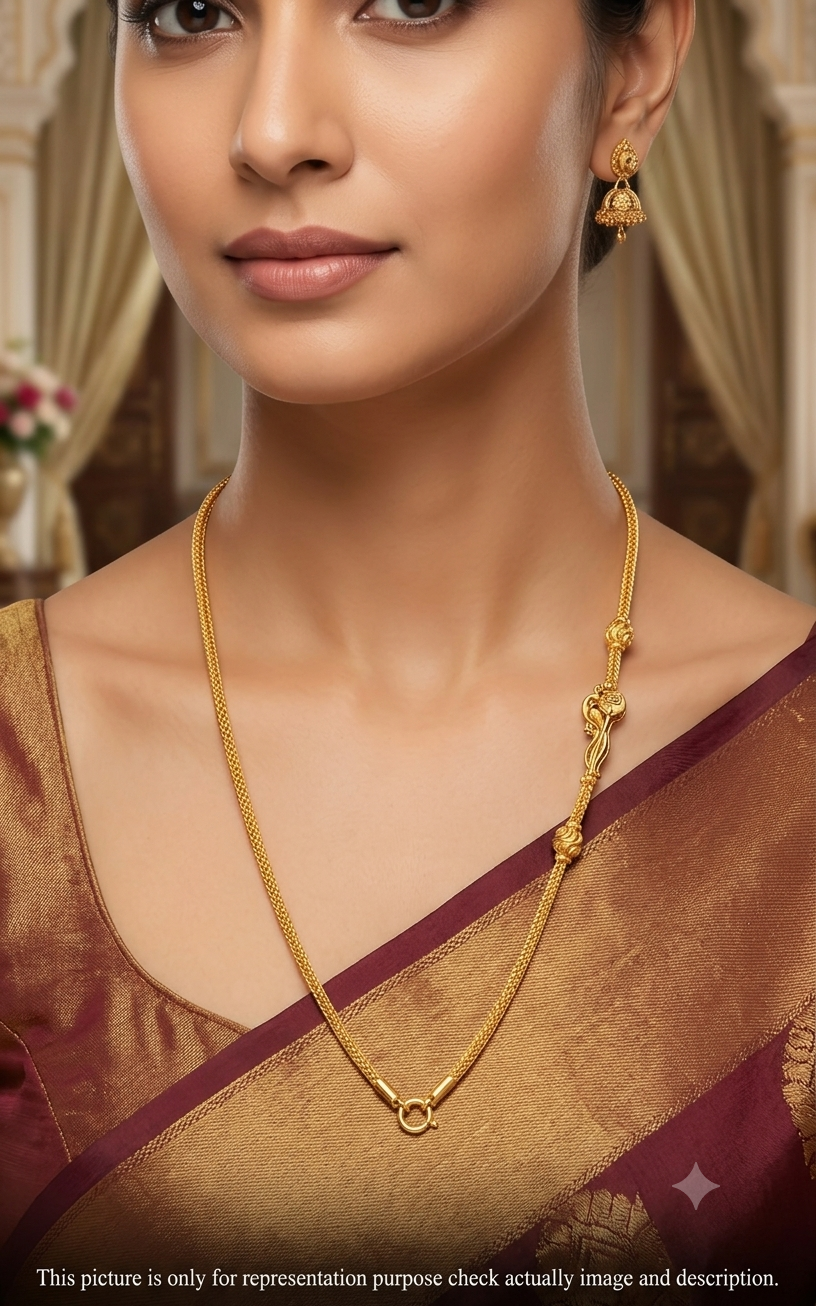 Silver Gold Finished Saradu Peacok & Vel Antique Finished C CUT925