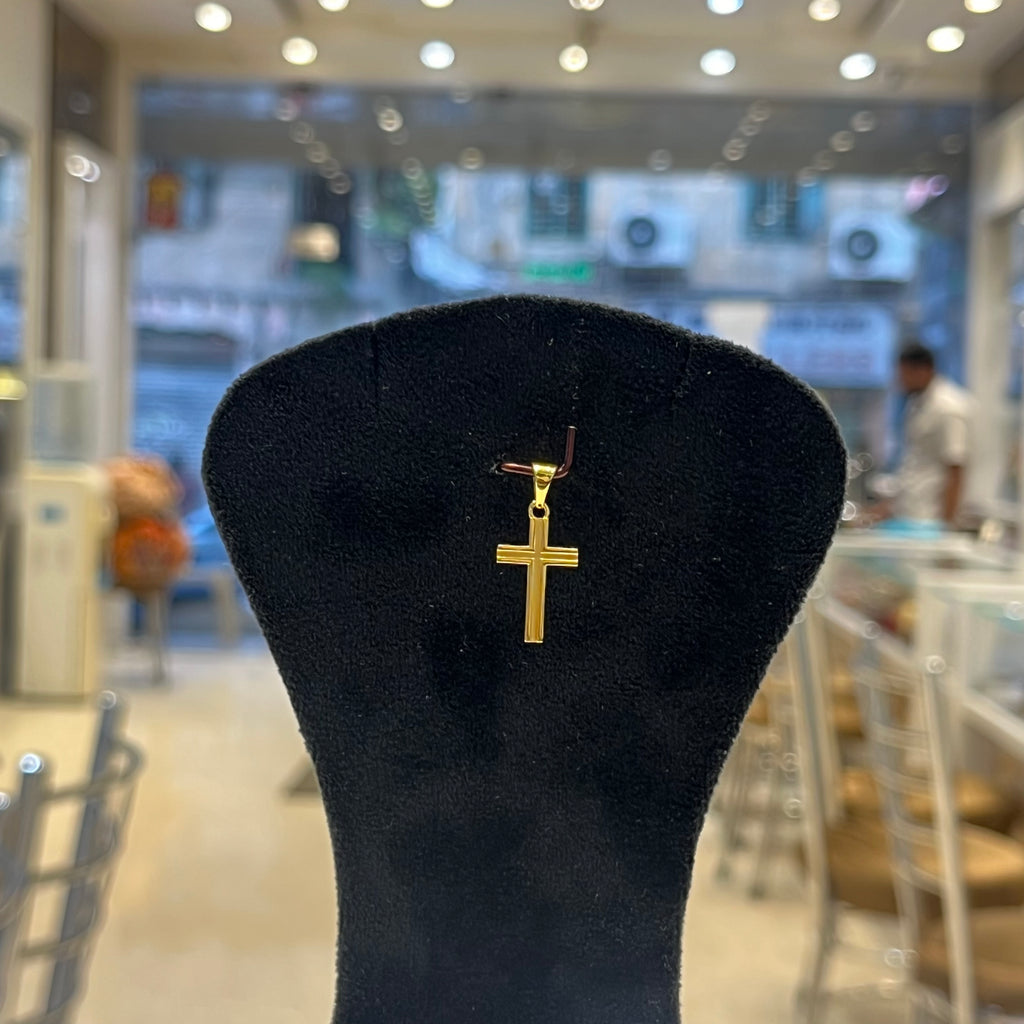 Gold Pendant Jesus Cross 22K 916