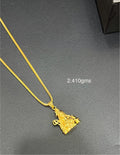 Shivan Gold Pendant 916KDM BIS HALLMARKED