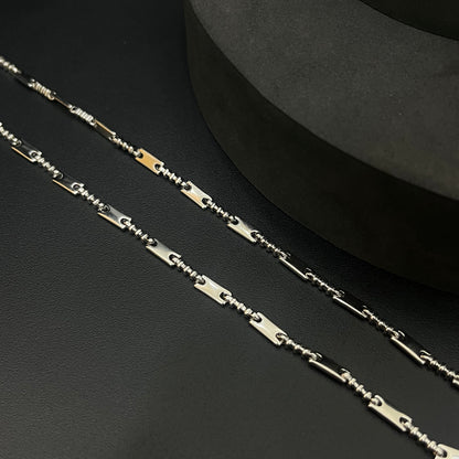 Silver Mens Chain Link Locks