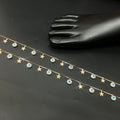 Silver Ladies Anklet Evil Eye & Star Charms